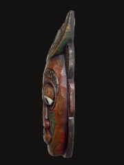 Настенная маска из дерева "Дух Луны", Индонезия