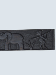 Купить африканское панно из черного дерева "Охота на слонов"