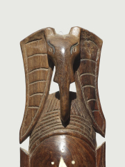 Африканская настенная маска из твердой породы дерева "Сила слона"