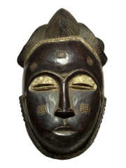 Классическая африканская маска Бауле (Baule)