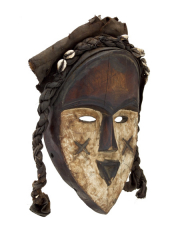 Африканская маска народности Vuvi, Габон
