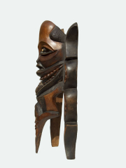 Деревянная настенная маска из Мозамбика "Альтер Эго"