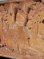 Африканское панно из дерева. Сделано на Мадагаскаре