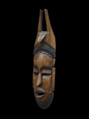 Настенная африканская декоративная маска из дерева "Носитель"