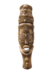 Настенная маска из дерева, изображающая семейное дерево "Семья"