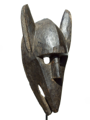 Африканская маска Bamana Hyena общества Kore