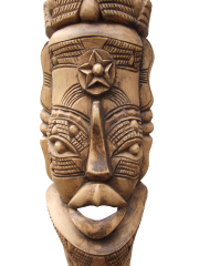 Настенная маска из дерева, изображающая семейное дерево "Семья"