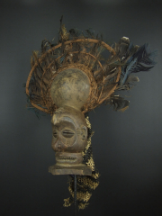 Африканская маска Chokwe Chihongo из Анголы 