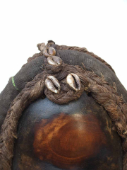 Африканская маска из дерева народности Dan с дредами