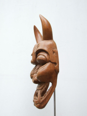 Настенная маска демона Hannya из тяжелого дерева