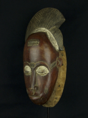 Африканская маска народа Бауле (Baule), Кот-Дивуар