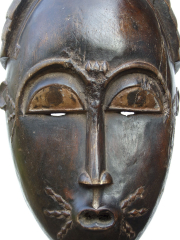Классическая африканская маска Бауле (Baule)