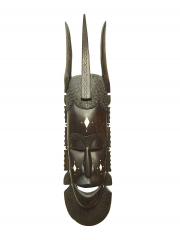 Настенная декоративная африканская маска из эбенового дерева "Союзник"