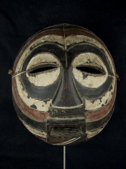 Круглая африканская маска Kifwebe