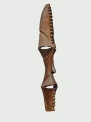 Настенная маска из твердой породы дерева "Домовой"