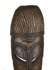 Настенная маска из твердой породы дерева