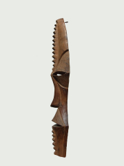 Настенная маска из твердой породы дерева "Домовой"