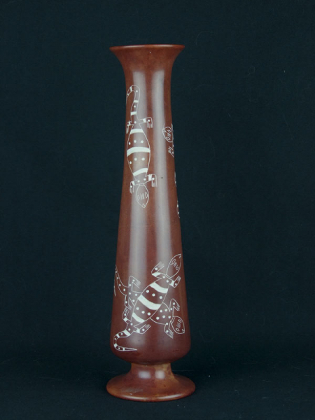 Африканская ваза из натурального камня серии "Большой базар"