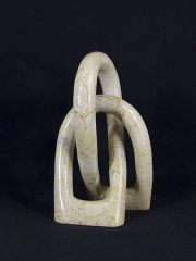 Африканская статуэтка из натурального камня талькомагнезит "Узел"