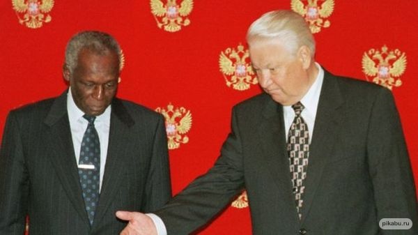 Душ Сантуш и Борис Ельцин